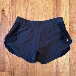 Mizuno Performance Women's Size Small S Gray Black Running Shorts